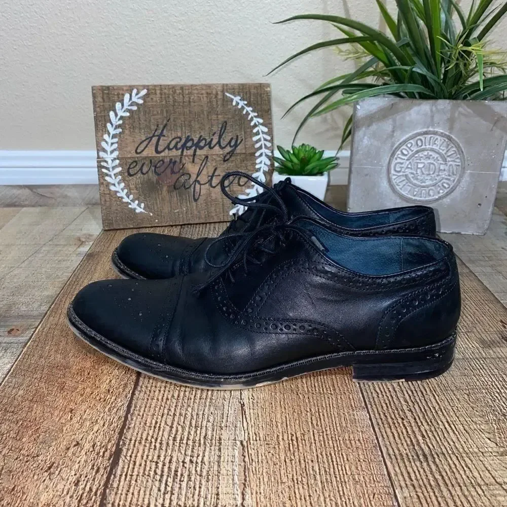 Mens ASTON GREY Kobe Brogue Cap Toe Oxford
